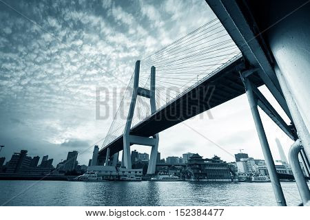 One of the most important bridge between Shanghai: Shanghai Nanpu Bridge.