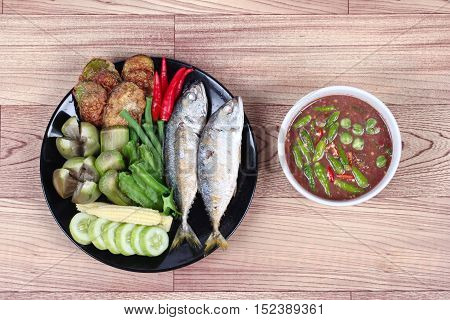 Spicy shrimp paste dip as 
