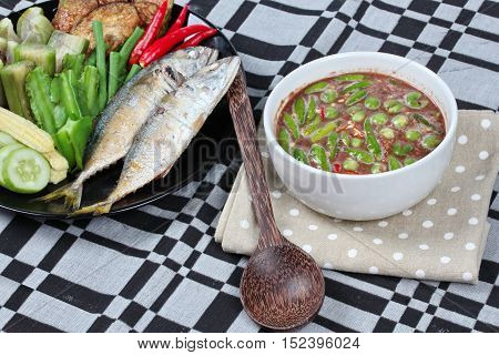 Spicy shrimp paste dip as 
