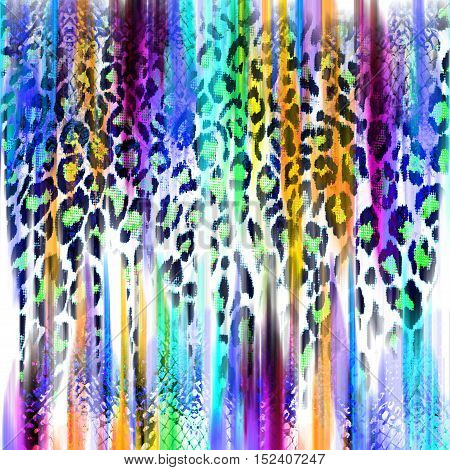 color mix leopard and surface skin seamless background