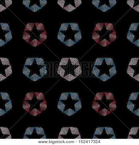 Stars abstract background. Modern stylish seamless texture.