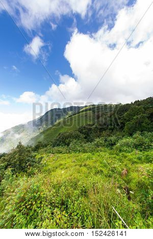 Mountain landscape, Viewpoint of Kio Mae Pan, Chiang Mai, Thailand