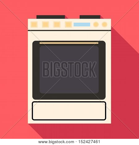 Gas stove icon. Flat illustration of gas stove vector icon for web
