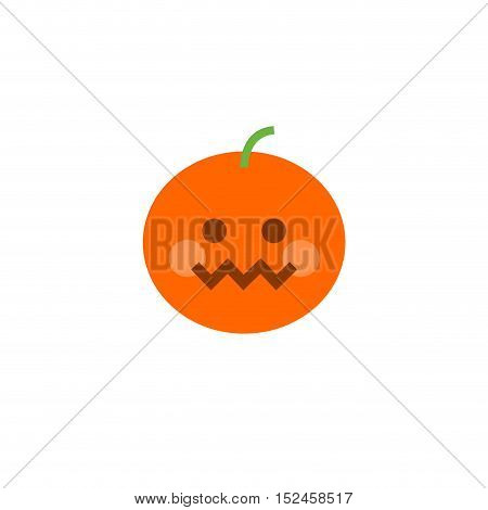 Abstract flat design halloween emoji icon symbol