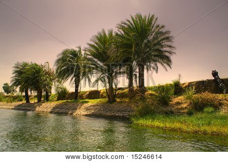 Fluss in Ägypten, Nil in Afrika