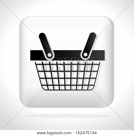 button basket buying cyber monday vector illustration eps 10