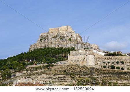 Castle of Morella the province of Castellon Spain. Maestrazgo in Valencia Spain