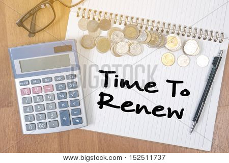 Time For Action Time To Change (time To Renew)
