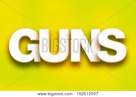 Guns Concept Colorful Word Art