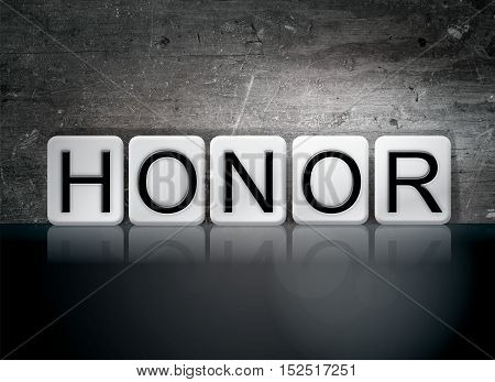 Honor Tiled Letters Concept And Theme