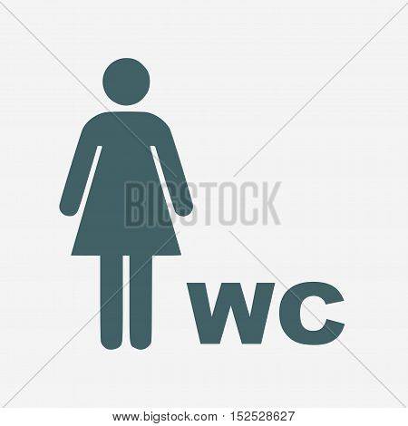 women vector icon. toilet vector icon isolated on white background