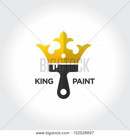 Best Paint Job. King and Royal concept vector illustration