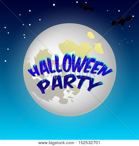 Halloween party for invitation cards and posters. vector illustration.