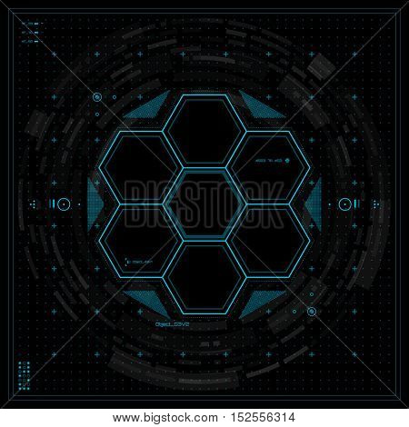 Futuristic graphic user interface