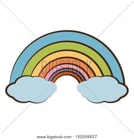rainbown climate symbol isolated icon vector illustration design
