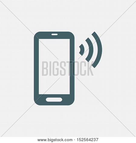 phone calling vector icon isolated on white background
