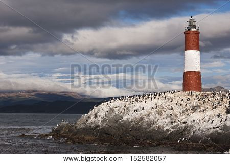 Lighthouse in the beagle channel is the southernmost in the world