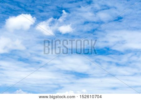 blue sky with cloud closeup Blue sky with clouds background blue sky background with tiny clouds Sky daylight. Natural sky composition. Element of design.