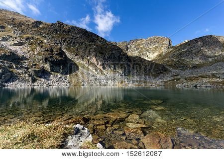Amazing panorama Elenski lakes and Malyovitsa peak, Rila Mountain, Bulgaria