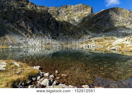 Landscape of Elenski lakes and Malyovitsa peak, Rila Mountain, Bulgaria
