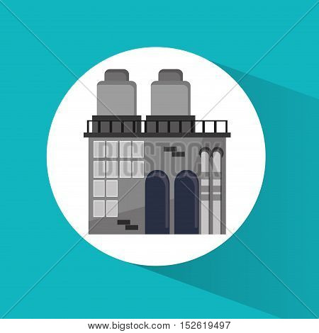 Plant building icon. Factory industry and industrial  theme. Colorful design. Vector illustration