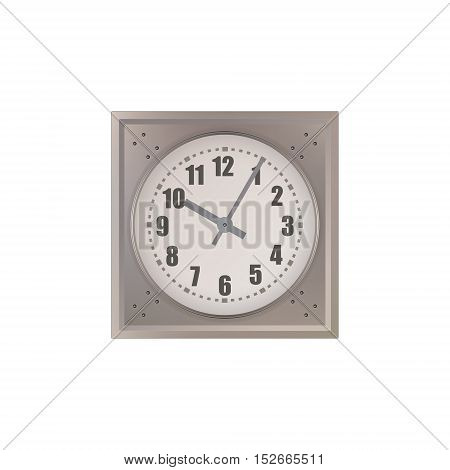 Wall Clock isolated on white background. Vector Illustration