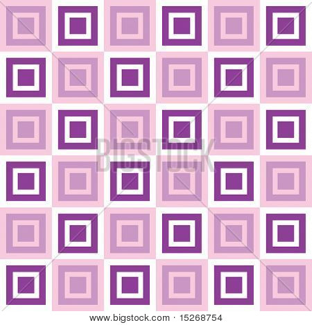 Disegno astratto di ripetizione senza soluzione di continuità con quadrati di dimensioni diverse sovrapponendo l'altro