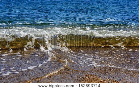 Sea beach. Sea waves. Sea sand. Ocean