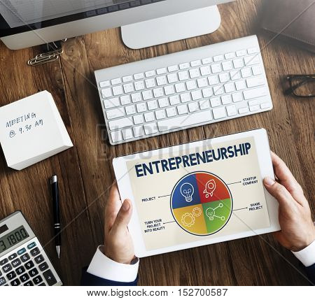 Entrepreneurship Tycoon Small Business Enterprise Concept