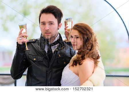 New married couple portrait