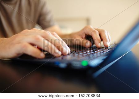 man with laptop