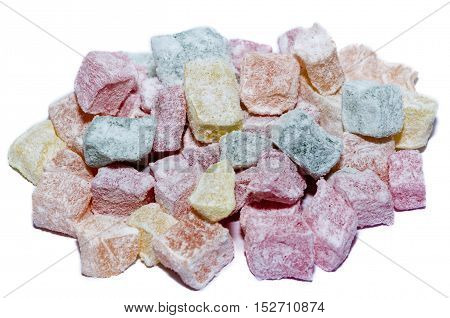 Color Full Rahat Lokum In Isolation