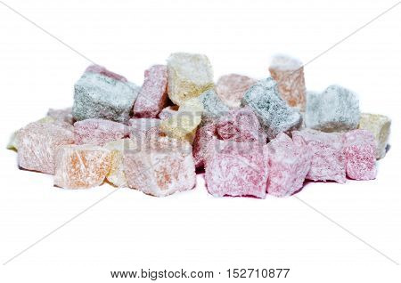 Color Full Rahat Lokum In Isolation