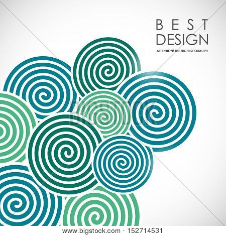 It is an abstract colourful bacrground with spiral elements