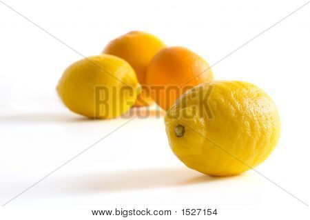 Lemon With Group Fruits