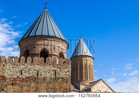 View Of Alaverdi Monastery - Georgian Eastern Orthodox Monastery In Kakhetia Region In Eastern Georg