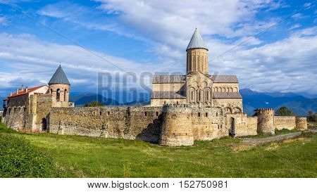 Panorama View Of Alaverdi Monastery - Georgian Eastern Orthodox Monastery In Kakhetia Region In East