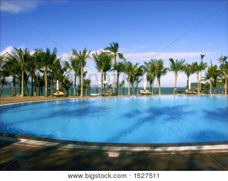 Piscine extérieure au Resort, Vietnam