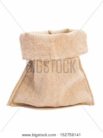 Open sack isolated on a white background