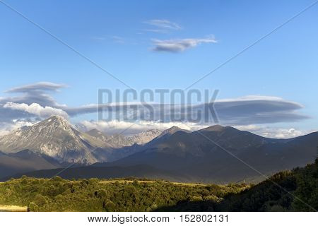 Panoramic mountain Italy - Monti della Laga - Aquila Italy