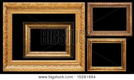 Collection of antique frames, add your own text or pictures.