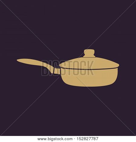 The pan icon. Dripping Pan symbol. Flat Vector illustration
