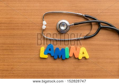 Lamina Colorful Word