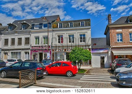 Buchy France - june 23 2016 : the city center