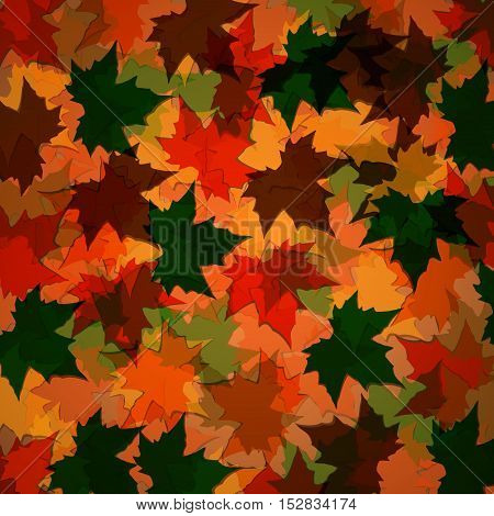 Autumn background of maple leaves. Colofrul image