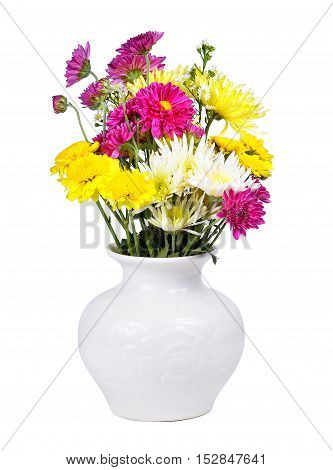 flower vase isolated on the white background