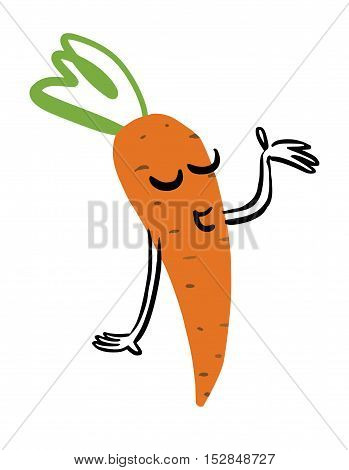 a talking carrot, speaker, vegan, RAW, vegetable,
