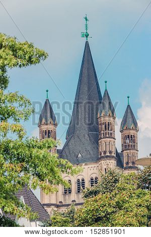 church of Gross St. Martin in Cologne, Germany