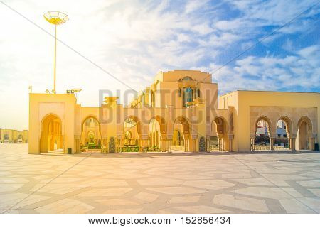 View at scenic in Casablanca, Morocco Africa.