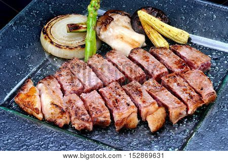 Grilled Kobe Miyazaki Beef